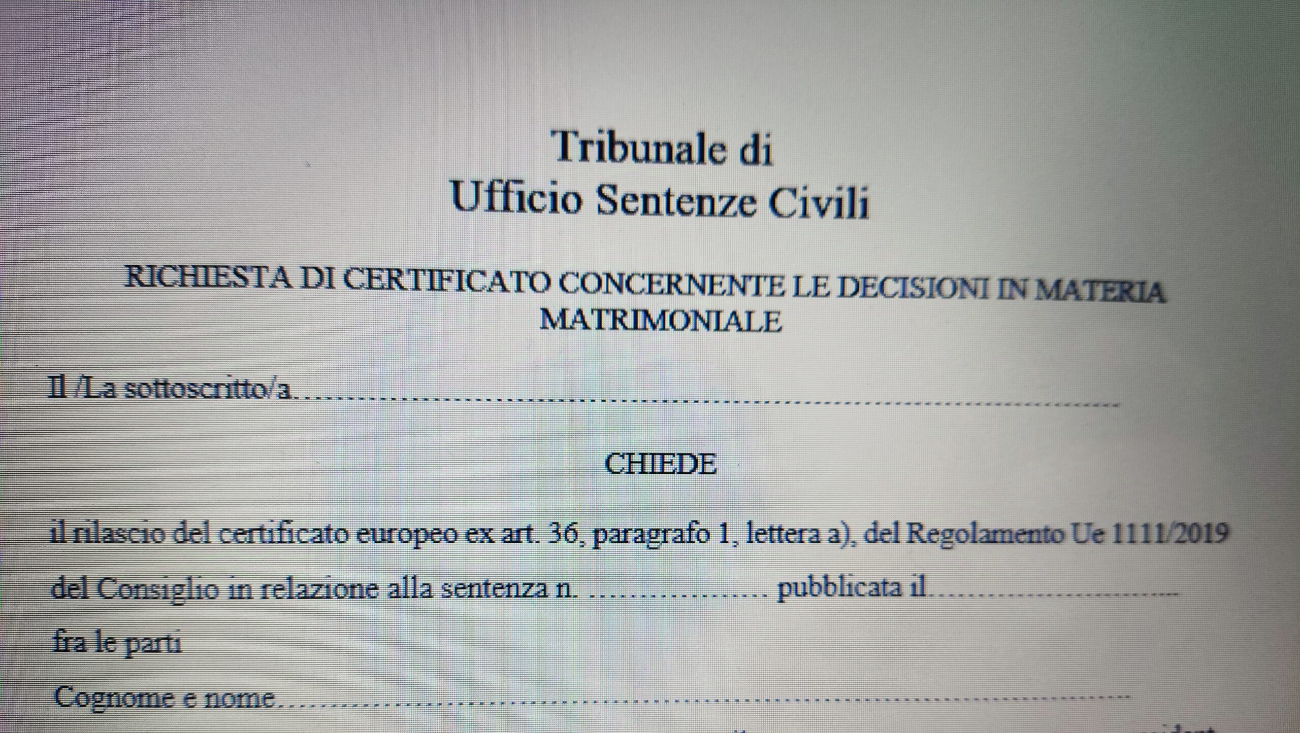 Al momento stai visualizzando Traduzioni giurate Monza: cos’è il Certificato Europeo ex art.36 Regolamento UE 1111/2019.